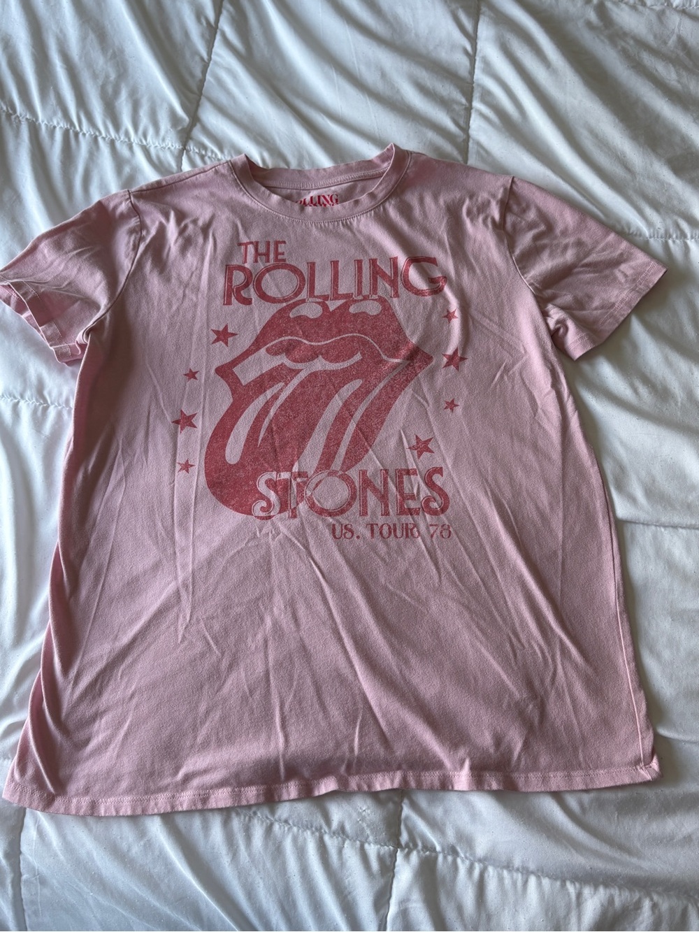The rolling stones pink tee